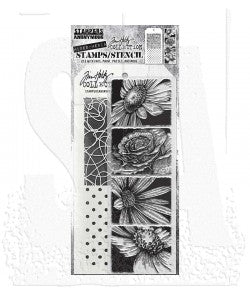 Stampers Anonymous - Tim Holtz - Stamps and Stencil - Bold Botanicals