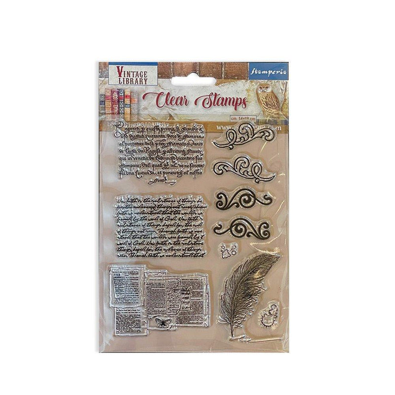 Acrylic Stamps - Vintage Library Calligraphy - Root & Company