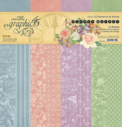 Flower Market 12x12 Patterns & Solids Pack - Root & Company