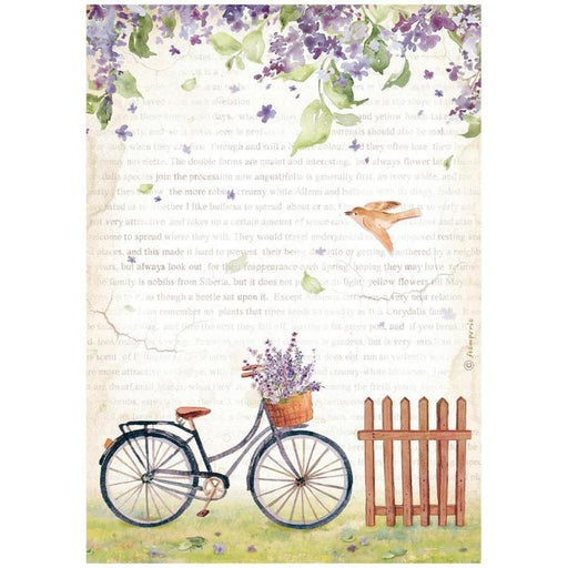 Rice Paper Single Sheet - Create Happiness Welcome Home Bicycle - Root & Company