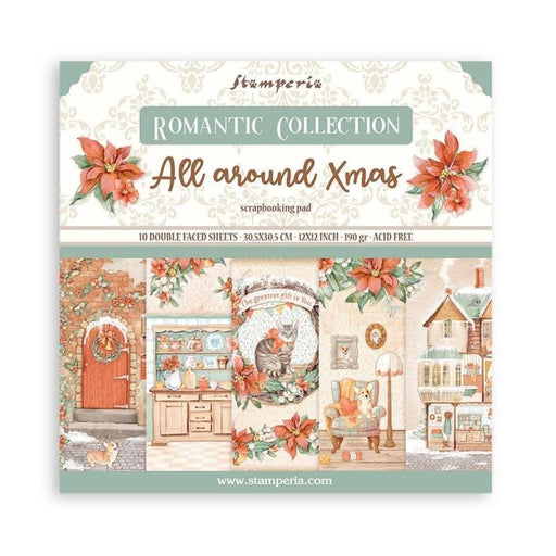 Scrapbooking Pad 10 Sheets 12"x12" - All Around Christmas - Root & Company