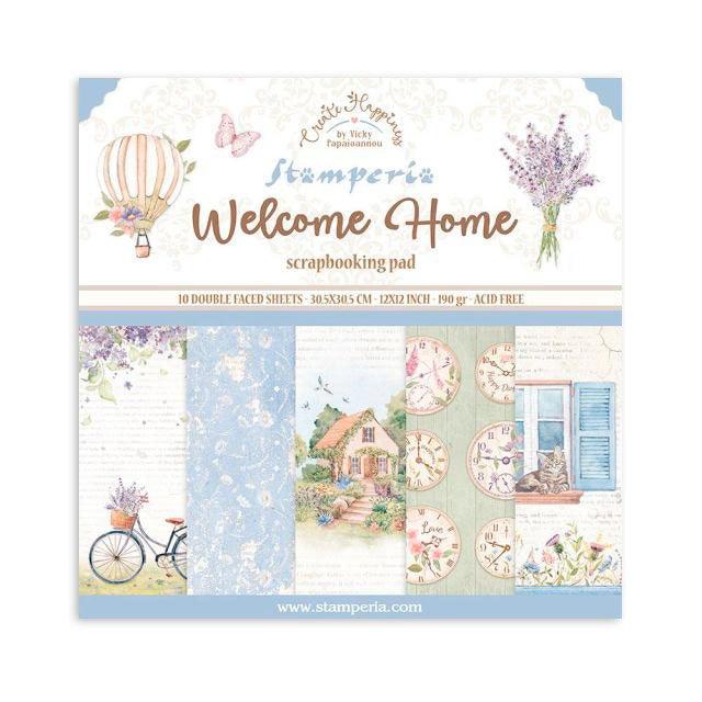 Scrapbooking Pad 10 sheets 12"x12" - Create Happiness Welcome Home - Root & Company