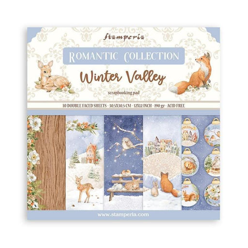 Scrapbooking Pad 10 Sheets 12"x12" - Winter Valley - Root & Company