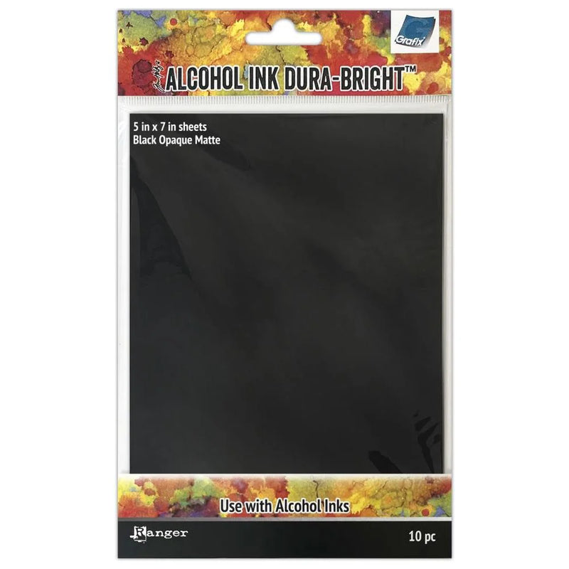Tim Holtz - 5 x 7 Black Opaque Matte Dura Bright