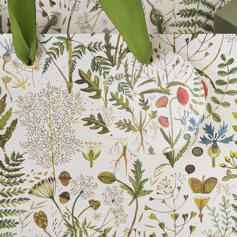 BV by Bruno Visconti - Small Gift Bag - Greens and Flowers 