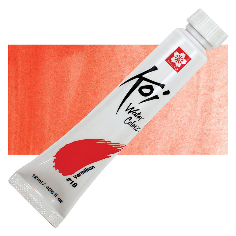 Sakura - Koi Water Colors - 12ml Tube - Vermilion Hue #18