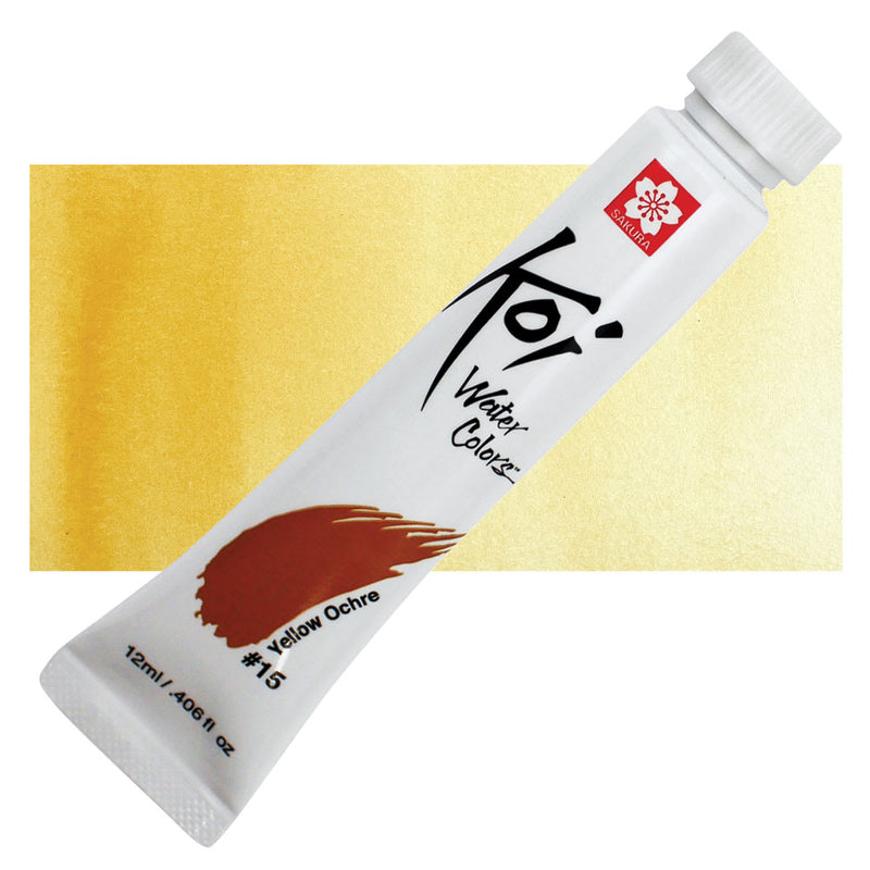 Sakura - Koi Water Colors - 12ml Tube - Yellow Ochre #15