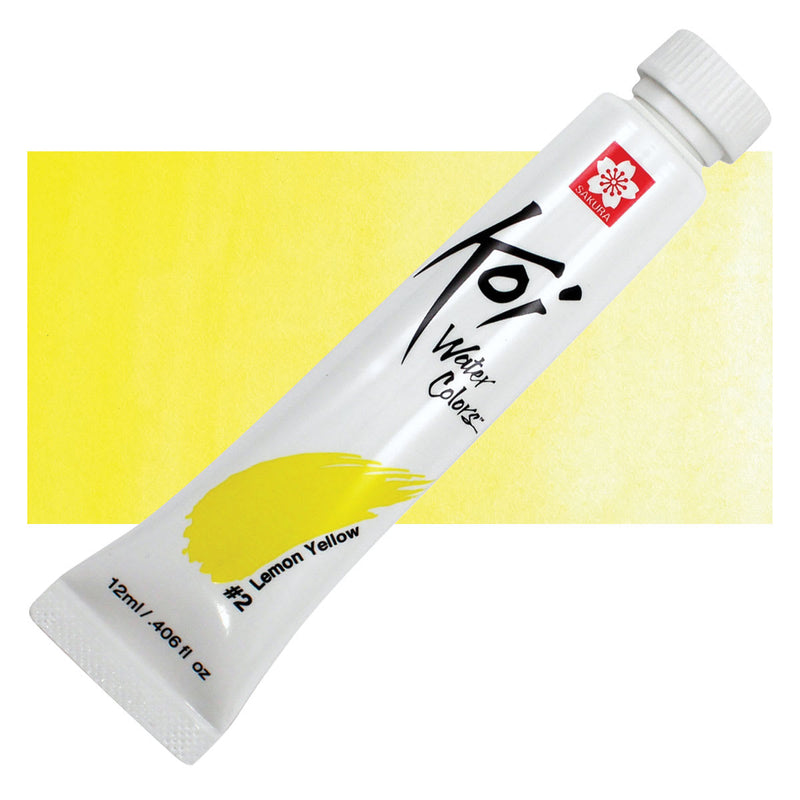 Sakura - Koi Water Colors - 12ml Tube - Lemon Yellow #2