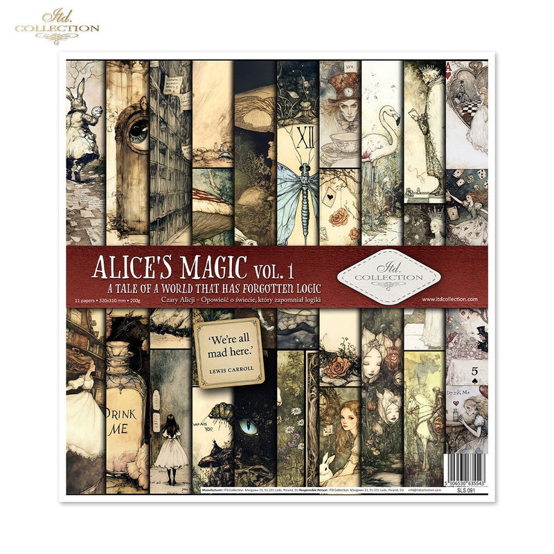 ITD Collection - Alice's Magic Vol.1  Scrapbooking Papers