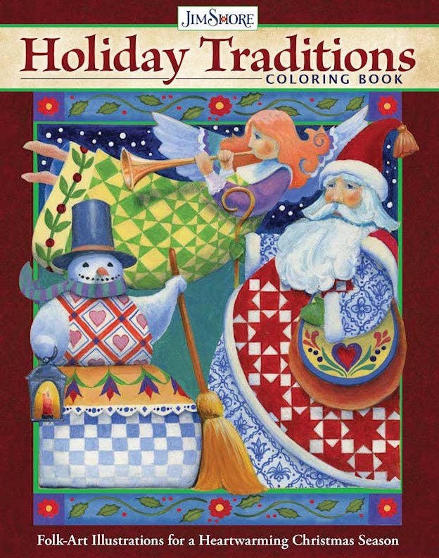 Jim Shore - Holiday Traditions Coloring Book
