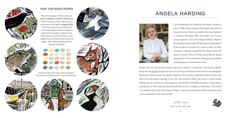 Angela Harding - Wildlife Colouring Book
