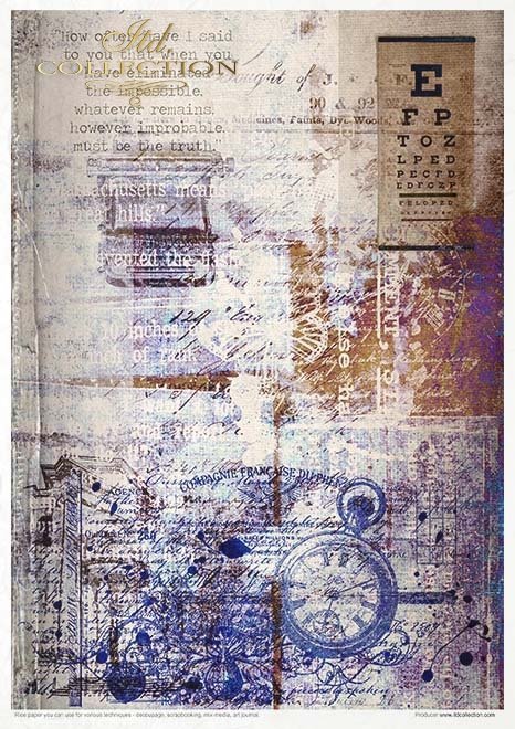 ITD Collection - Old Diary Ephemeral Moments - Rice Paper Set