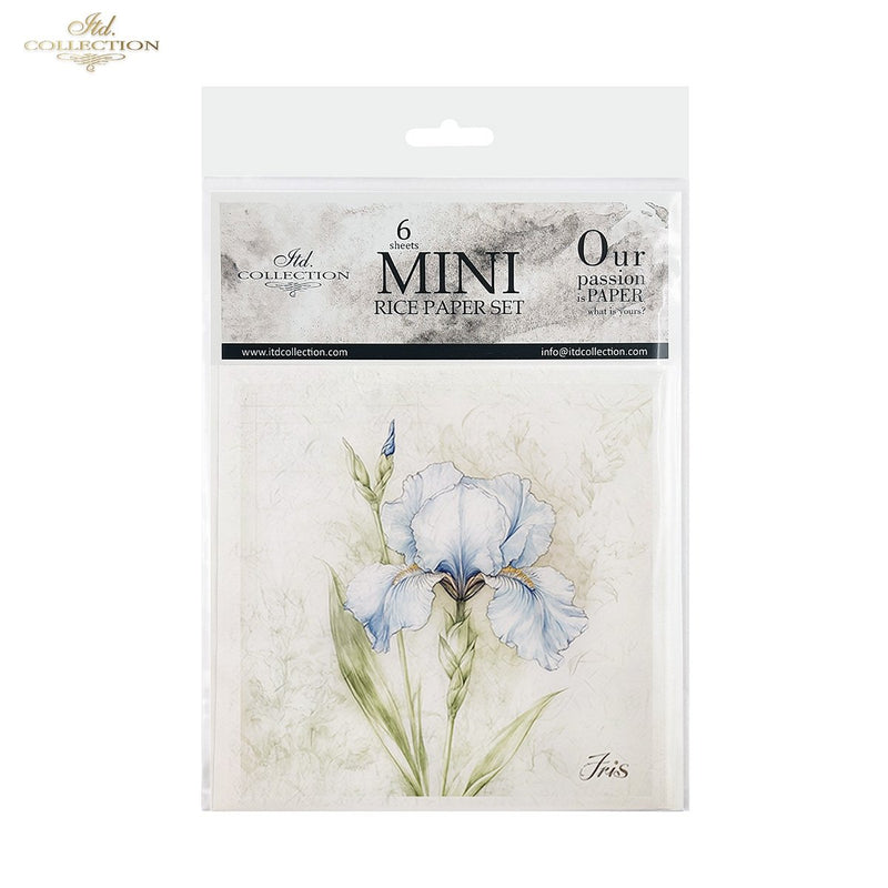 ITD Collection - Rice Paper Set Mini - Floral Shabby Chic - RSM173