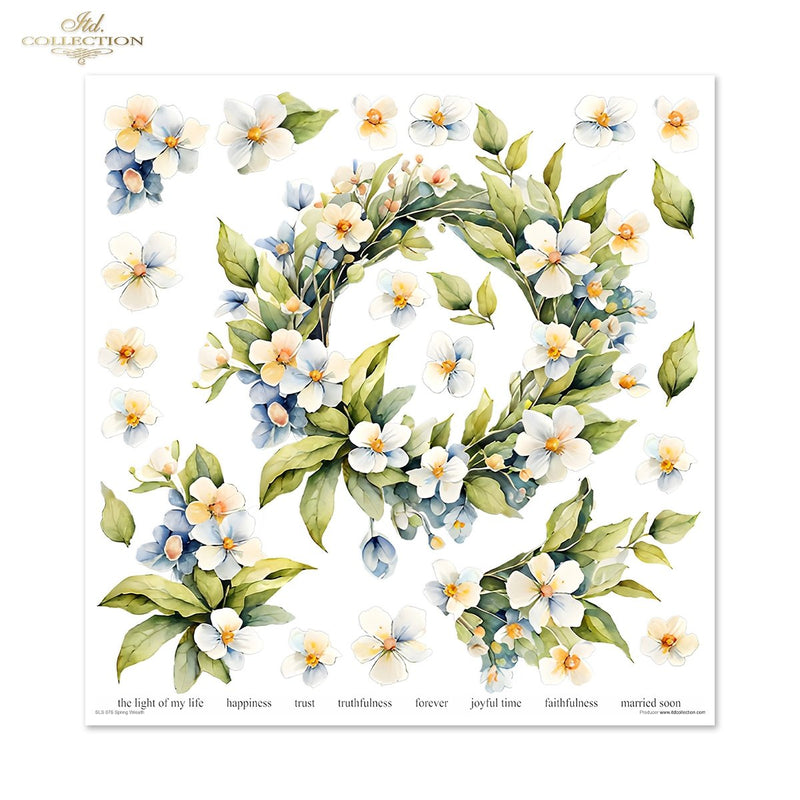 ITD Collection - Spring Wreath Scrapbooking Papers