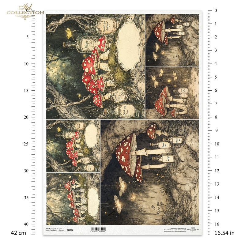 ITD Collection - Alice in Wonderland - R1494L - A3 Rice Paper