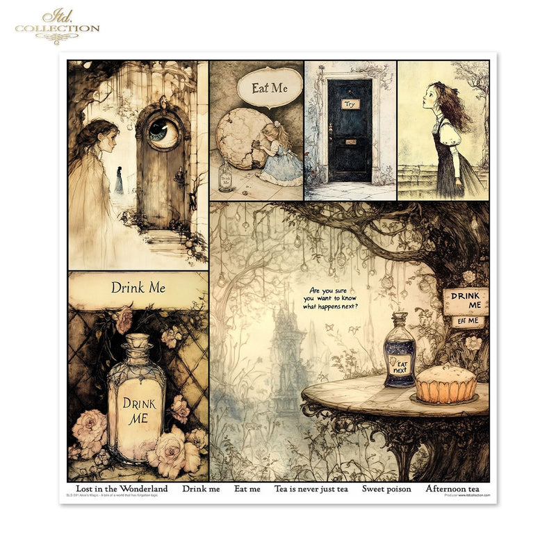 ITD Collection - Alice's Magic Vol.1  Scrapbooking Papers