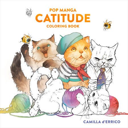 Camilla d'Errico - Pop Manga Catitude Coloring Book
