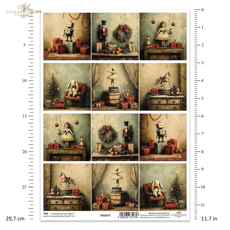 ITD Collection - Retro Toys - Tag Single Sheet - TAG0373