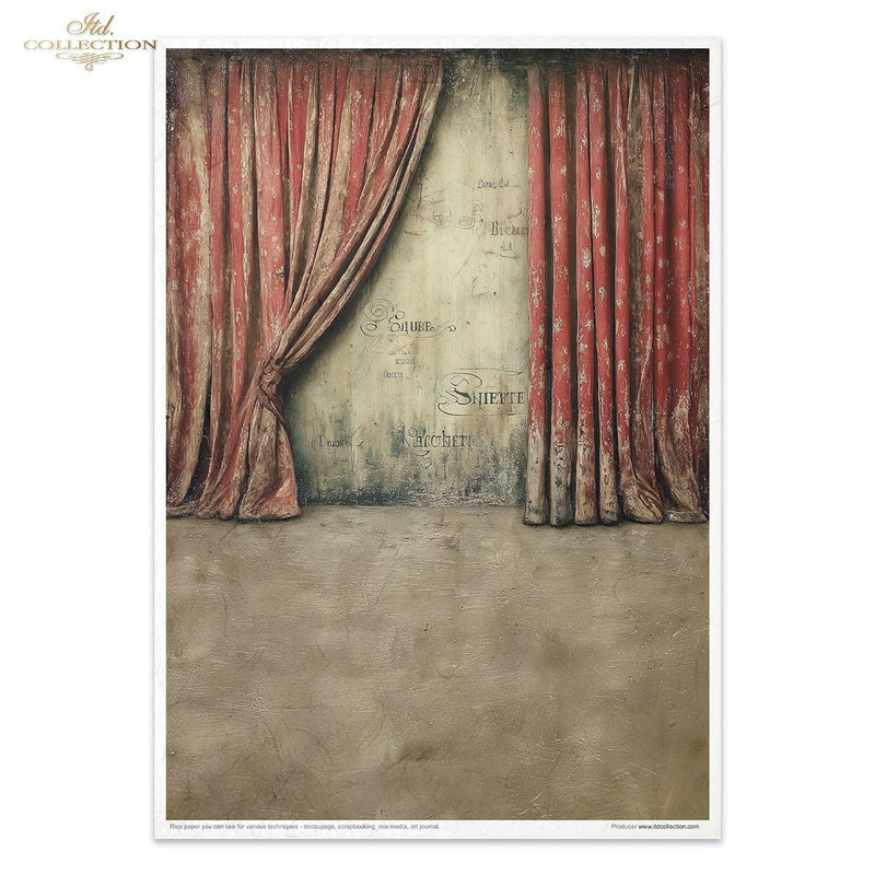 Curtain Rice Sample ITD Collection - Carnival - When the Curtain Falls - Rice Paper Set ...