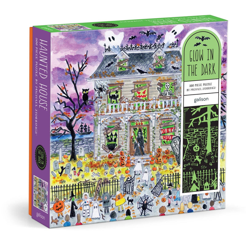 Michael Storrings - Haunted House 500 Piece Glow in the Dark Puzzle