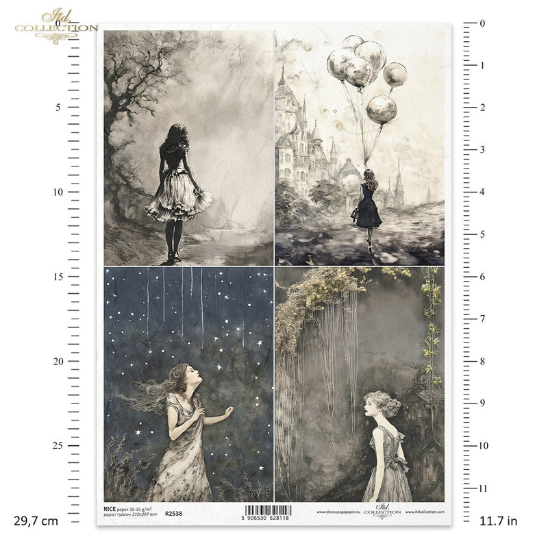ITD Collection - Lost in a Fairy Tale - Rice Paper - R2538