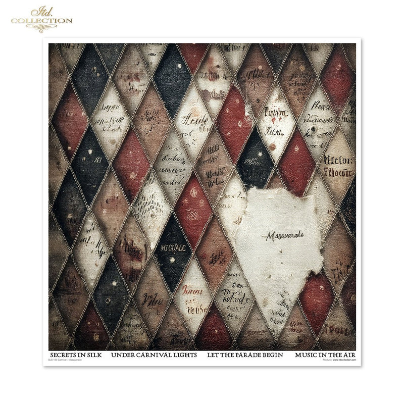 ITD Collection - Carnival - Masquerade - 12 x 12 Scrapbooking Papers