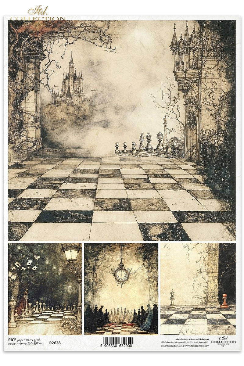 ITD Collection - Alice in Wonderland - Rice Paper - R2628