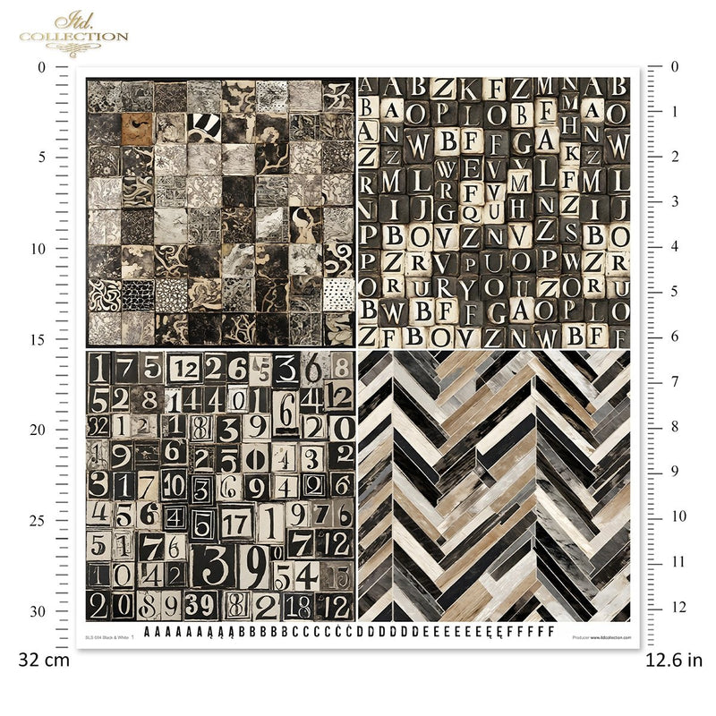 ITD Collection - Black & White Scrapbooking Papers