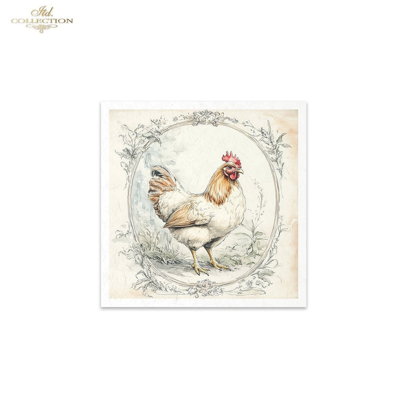 ITD Collection - Rice Paper Set Mini - Hens