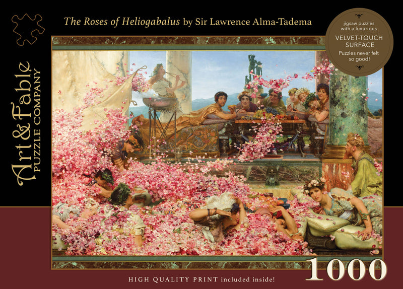 Art & Fable Puzzle Company - The Roses of Heliogabalus - 1000-pc Velvet-Touch Puzzle