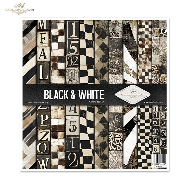 ITD Collection - Black & White Scrapbooking Papers