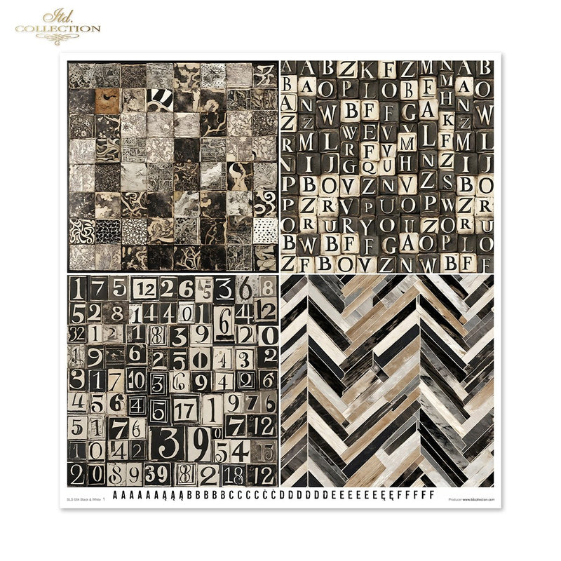 ITD Collection - Black & White Scrapbooking Papers