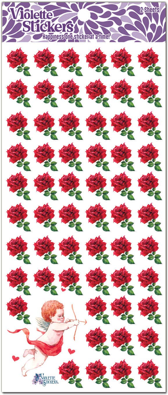 Violette Stickers - Mini Red Roses Stickers