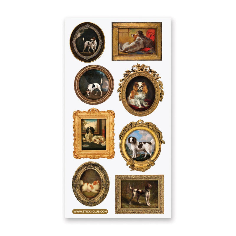 STICKII - Fancy Pup Paintings Sticker Sheet