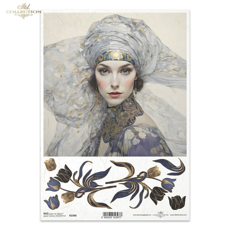 ITD Collection - Inspired by Klimt - Rice Paper - R2398