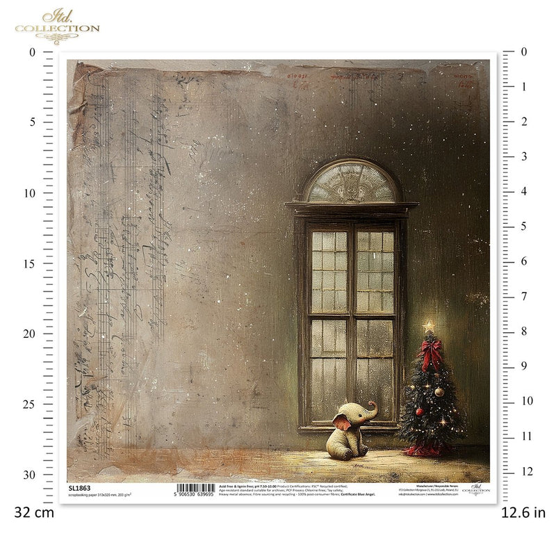 ITD Collection - Retro Toys - SL1863 Scrapbooking Single Sheet