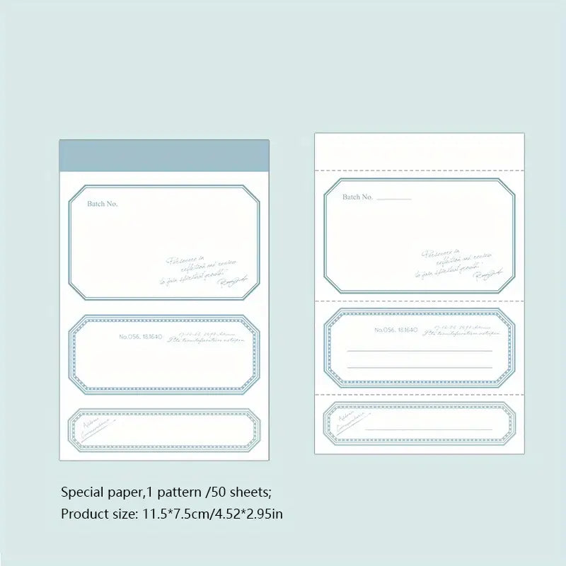 50 Sheet Unique Design Memo Pad