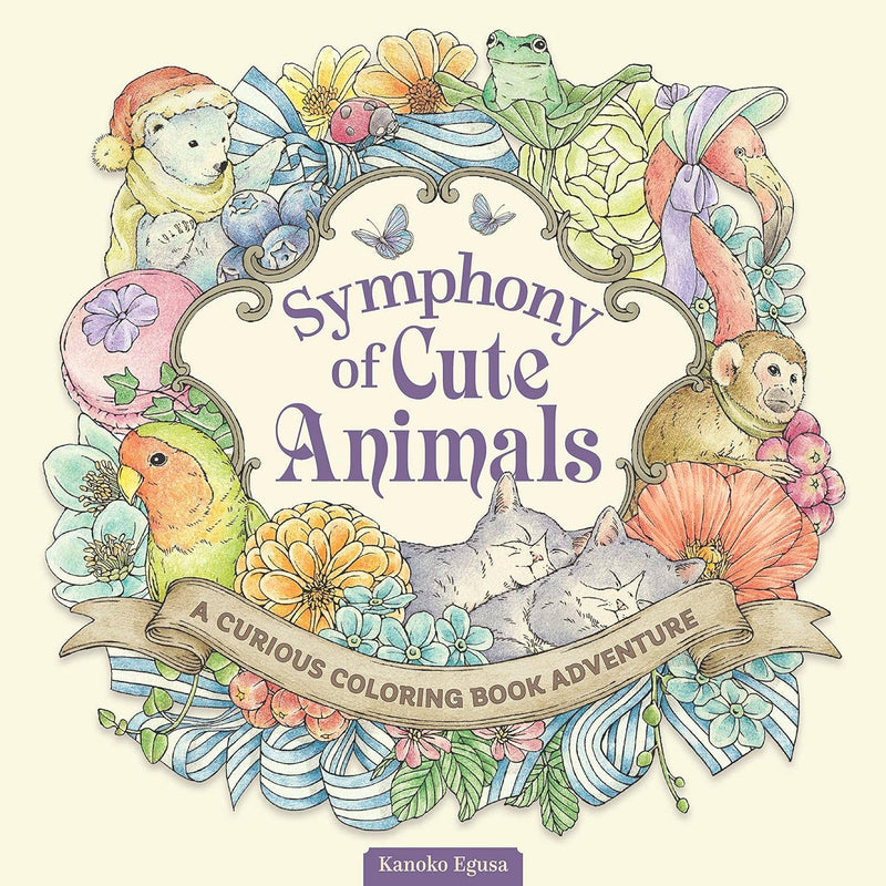 Kanoko Egusa - Symphony of Cute Animals - A Curious Coloring Book Adventure