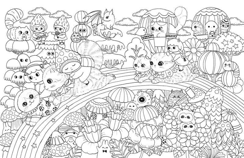 Lulu Mayo - A Million Kittens Coloring Book