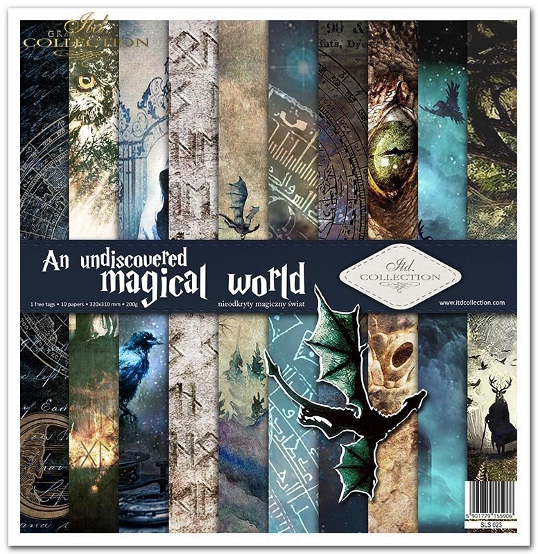 ITD Collection - An Undiscovered Magical World Scrapbooking Papers