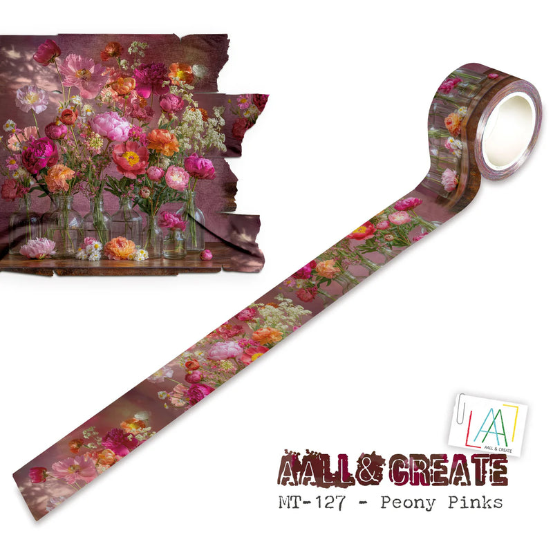 AALL and Create - Layer-It-Up Collection - Washi Tape - Peony Pinks