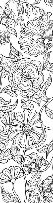 Rockpool Publishing - Flowers Coloring Bookmarks