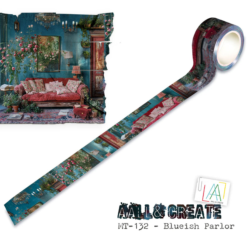 AALL and Create - Layer-It-Up Collection - Washi Tape - Blueish Parlor