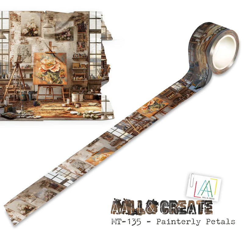 AALL and Create - Layer-It-Up Collection - Washi Tape - Painterly Petals