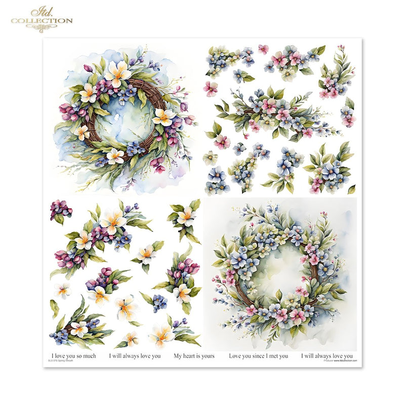 ITD Collection - Spring Wreath Scrapbooking Papers