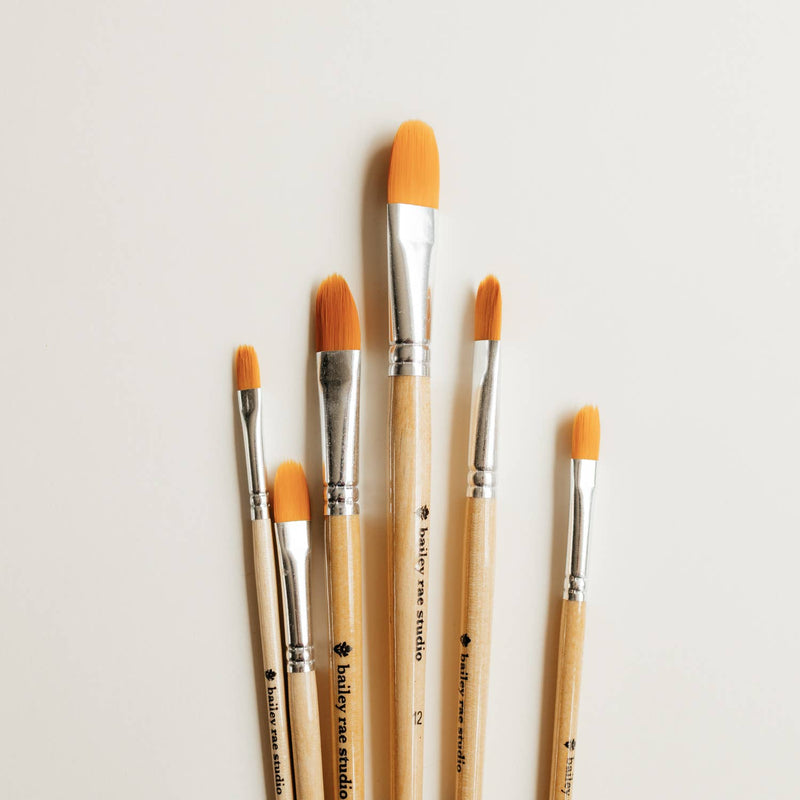bailey rae studio - Filbert Watercolor Brush Set