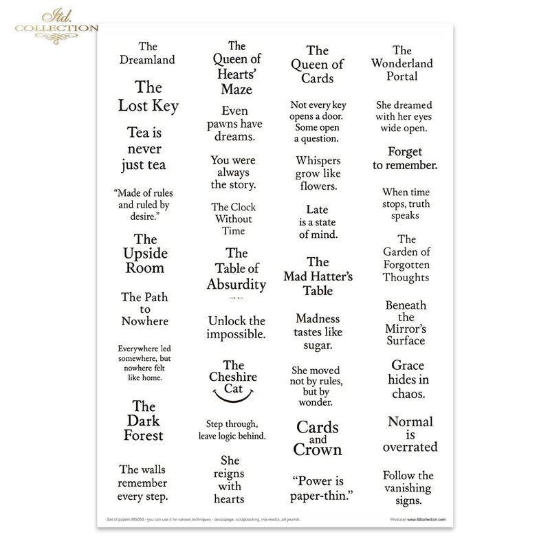 ITD Collection - Alice's Magic Vol. 2 Creative Set