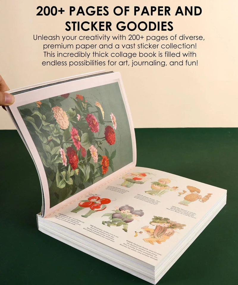Grabie - The Botanical Muse Collage Activity Book