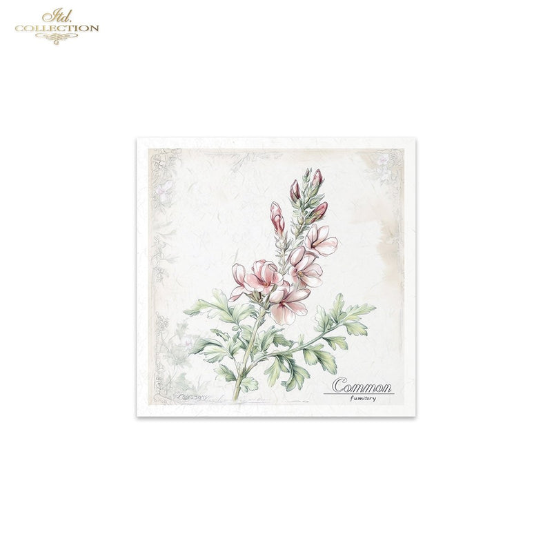 ITD Collection - Rice Paper Set Mini - Floral Shabby Chic - RSM175