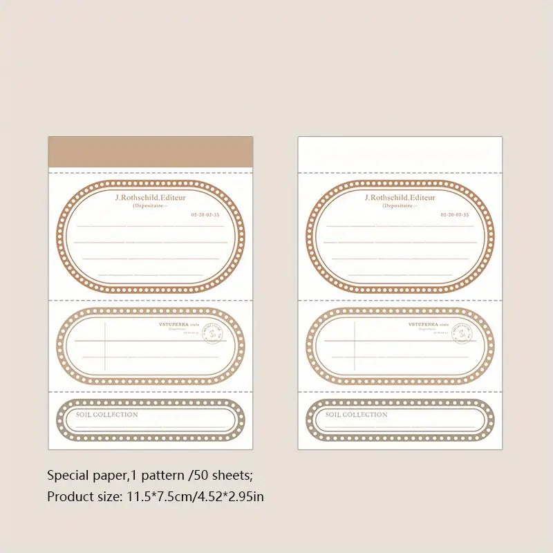 50 Sheet Unique Design Memo Pad